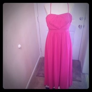 Hot pink dress
